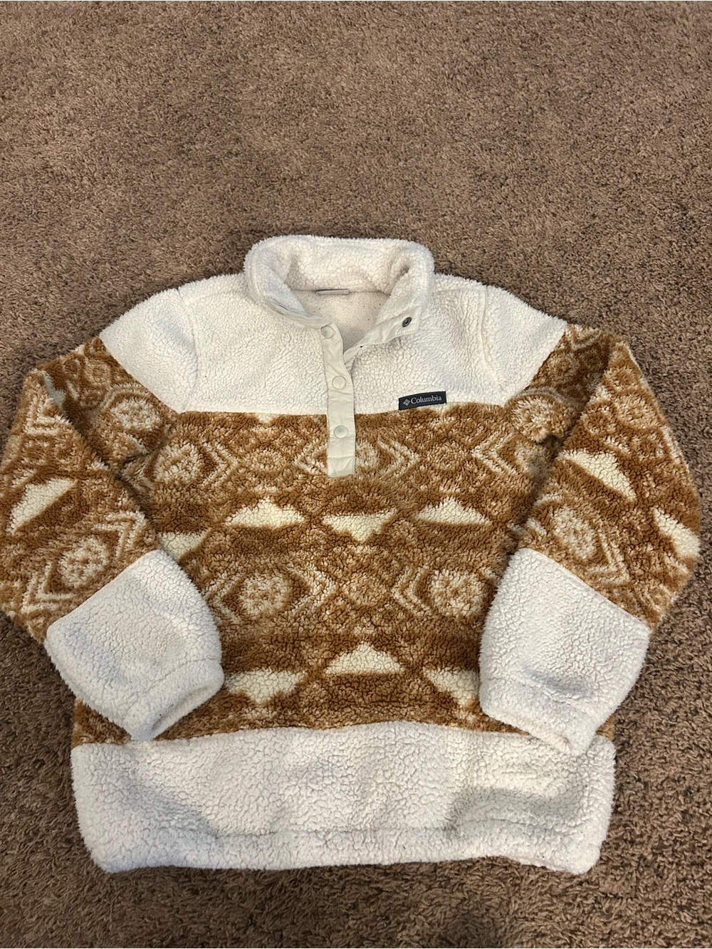 Women’s medium Columbia Sherpa pullover Aztec